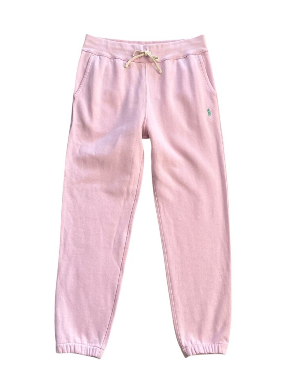 Polo Ralph Lauren Women's Size M Elastic Waist Pink Jogger Sweatpants NEW